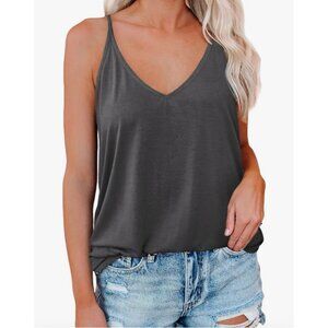 🌸3/$15🌸Charcoal Gray Silky Feel Camisole with Adjustable Straps sz M